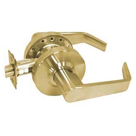 Tell Grade 2 Cylindrical Lock, Privacy, Lever, Bright Brass, 2-3/8 Inch Backset L2040-8-US3